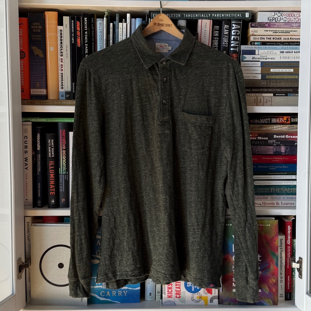 Faherty | S | Long Sleeve Polo - Picture 2 of 10